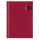 Agenda giornaliera 2024 - copertina in carta imbottita - 17 x 24 cm - rosso