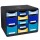 Cassettiera Store-Box Multi Bee Blue - 11 cassetti - nero/multicolore - Exacompta