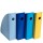 Set 4 portariviste Mag-Cube Bee Blue - 26,6 x 8,2 x 30,5 cm - colori assortiti - Exacompta