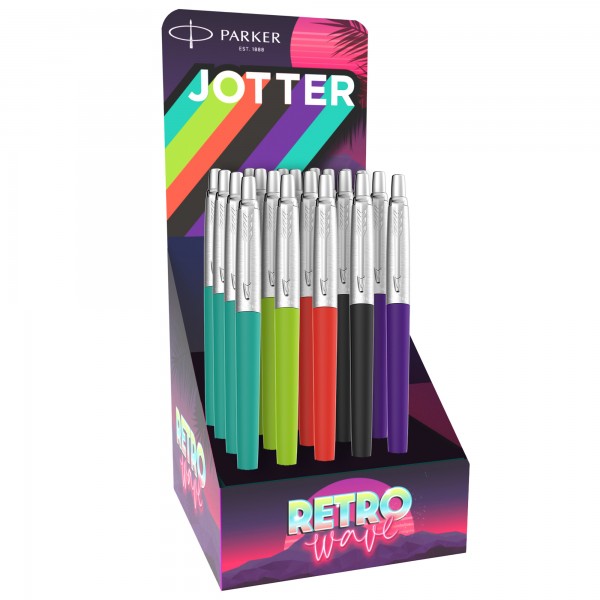 Penna sfera Jotter Original Retrò - colori assortiti - Parker - expo 20 pezzi