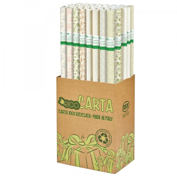 Rotolo carta regalo Erba - 70 cm x 2 m - fantasie assortite - Sadoch Rotolo carta regalo Erba - 70 cm x 2 m - fantasie assortite - Sadoch