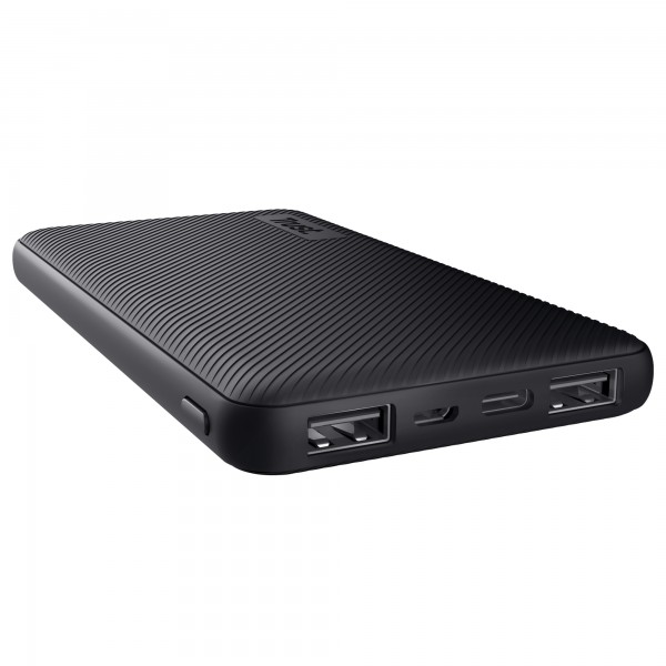 Powerbank Primo - ultrasottile - da 10.000 mAh - nero - Trust Powerbank Primo - ultrasottile - da 10.000 mAh - nero - Trust