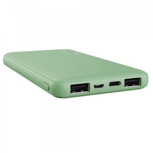 Powerbank Primo - ultrasottile - da 10.000 mAh - verde - Trust Powerbank Primo - ultrasottile - da 10.000 mAh - verde - Trust