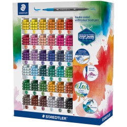 Penna doppia punta - colori assortiti - Staedtler - expo 360 pezzi