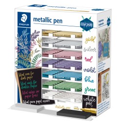 Marcatore Metallic - colori assortiti - Staedtler - expo 70 pezzi