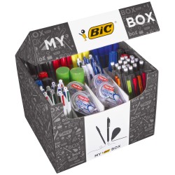 My Bic Box - cancelleria assortita - Bic - expo 124 pezzi
