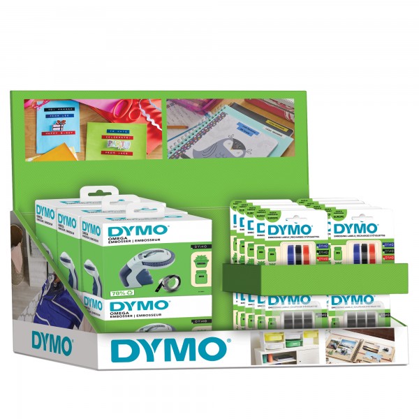 Expo etichettatrice Omega - con assortimento nastri - Dymo - expo 26 pezzi