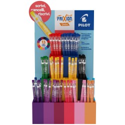 Penna a sfera Frixion ball Sticks - cancellabile -  punta 0,7 mm - colori assortiti - expo 144 pezzi