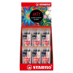 Rollerset Stabilo point 88 Arty - colori assortiti - expo 12 pezzi