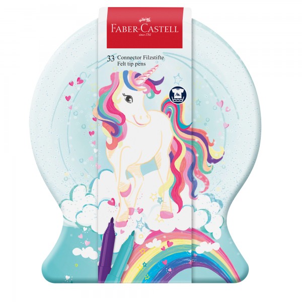 Pennarelli Connector Pen - colori assortiti - Faber Castell - astuccio 33 pezzi Pennarelli Connector Pen - colori assortiti - Faber Castell - astuccio 33 pezzi