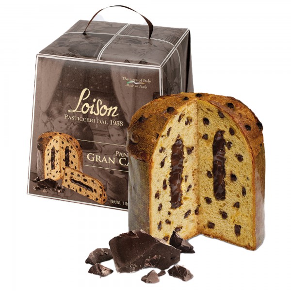 Panettone Gran Cacao - Linea Tuttigiorni - in astuccio - cioccolato - 600 gr - Loison Panettone Gran Cacao - Linea Tuttigiorni - in astuccio - cioccolato - 600 gr - Loison