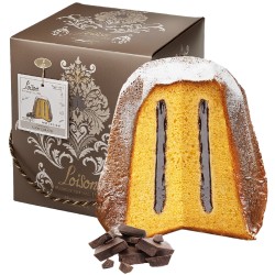 Pandoro Cioccolato - Linea Top Damasco - cioccolato - 1000 gr - Loison