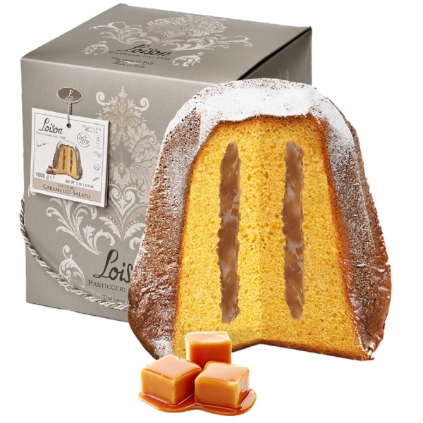 Pandoro Caramello Salato - Linea Top Damasco - caramello salato - 1000 gr - Loison Pandoro Caramello Salato - Linea Top Damasco - caramello salato - 1000 gr - Loison