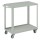 Carrello da lavoro - 3 vasche da 80 x 45 cm - 91 x 45 x 81 cm - grigio - Tecnotelai