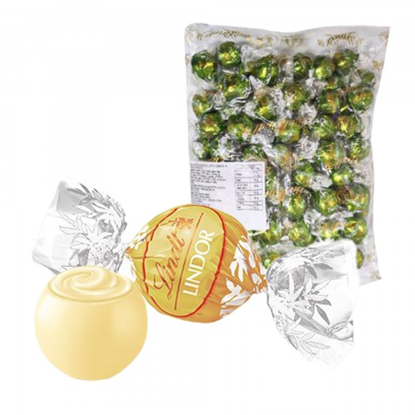 Busta Lindor - cioccolato bianco - 1 kg - Lindt Busta Lindor - cioccolato bianco - 1 kg - Lindt