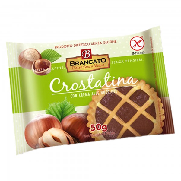 Crostatina Cioccolato - s/glutine - 50 gr - Brancato - conf. 12 pezzi