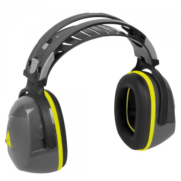Cuffia antirumore Interlagos2 - SNR 29 dB - ABS/gomma piuma/POM - grigio/giallo - Deltaplus Cuffia antirumore Interlagos2 - SNR 29 dB - ABS/gomma piuma/POM - grigio/giallo - Deltaplus