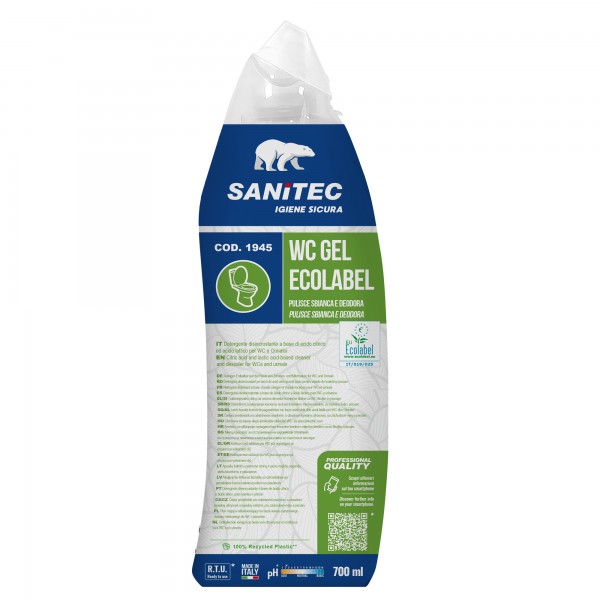 Detergente disincrostante WC Gel Greenpower - 700 ml - Sanitec Detergente disincrostante WC Gel Greenpower - 700 ml - Sanitec