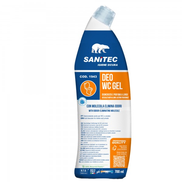 Detergente disincrostante Deo WC gel - eliminaodori - 700 ml - Sanitec