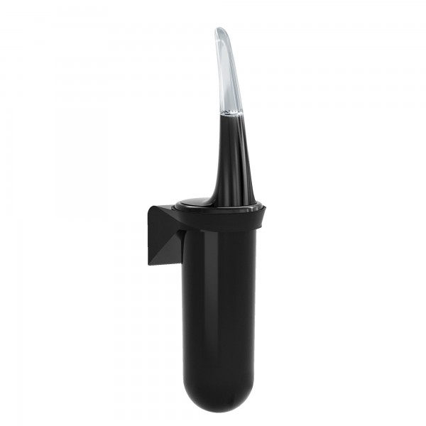 Portascopino da parete Skin Carbon - 38,6 x 11,3 x 9,3 cm - nero - Mar Plast Portascopino da parete Skin Carbon - 38,6 x 11,3 x 9,3 cm - nero - Mar Plast