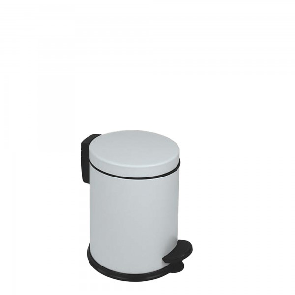 Pattumiera a pedale New Bin Basic - 3 L - metallo verniciato - bianco - Medial International Pattumiera a pedale New Bin Basic - 3 L - metallo verniciato - bianco - Medial International