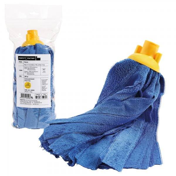 Mop Falcon - 200 gr - microfibra - giallo - Perfetto Mop Falcon - 200 gr - microfibra - giallo - Perfetto