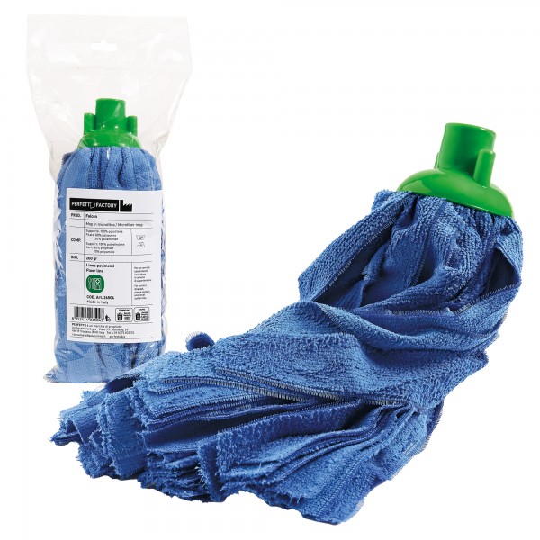 Mop Falcon - 200 gr - microfibra - verde - Perfetto Mop Falcon - 200 gr - microfibra - verde - Perfetto