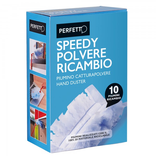 Ricambio Piumino Speedy polvere - Perfetto - conf. 10 pezzi Ricambio Piumino Speedy polvere - Perfetto - conf. 10 pezzi