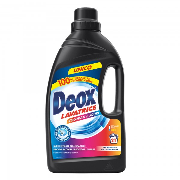 Detersivo lavatrice Deox Colorati e Scuri - 1050 ml - Deox Detersivo lavatrice Deox Colorati e Scuri - 1050 ml - Deox