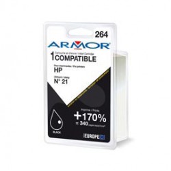 Armor - Cartuccia per Hp - Nero - N°21 - 21 ml