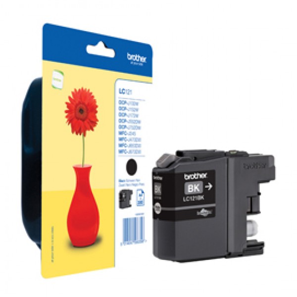 Brother - Cartuccia - Nero - LC121BK - 300 pag Brother - Cartuccia - Nero - LC121BK - 300 pag