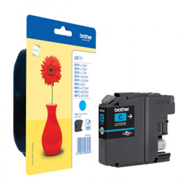 Brother - Cartuccia - Ciano - LC121C - 300 pag Brother - Cartuccia - Ciano - LC121C - 300 pag