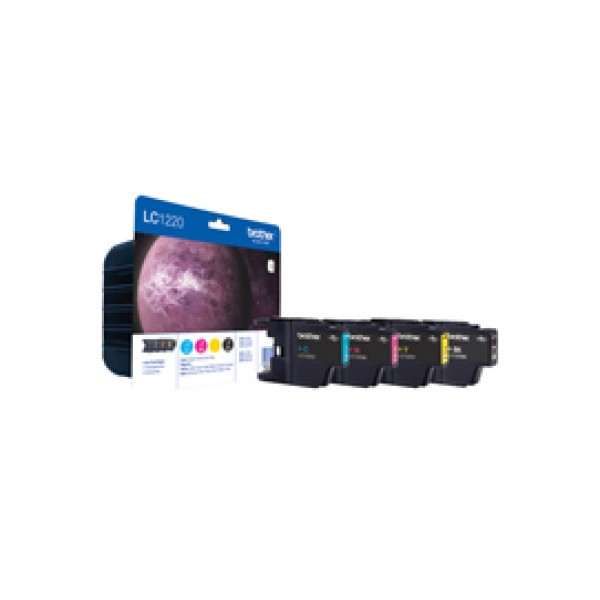 Brother - Cartuccia - C/M/Y/K - LC1220VALBP Brother - Cartuccia - C/M/Y/K - LC1220VALBP