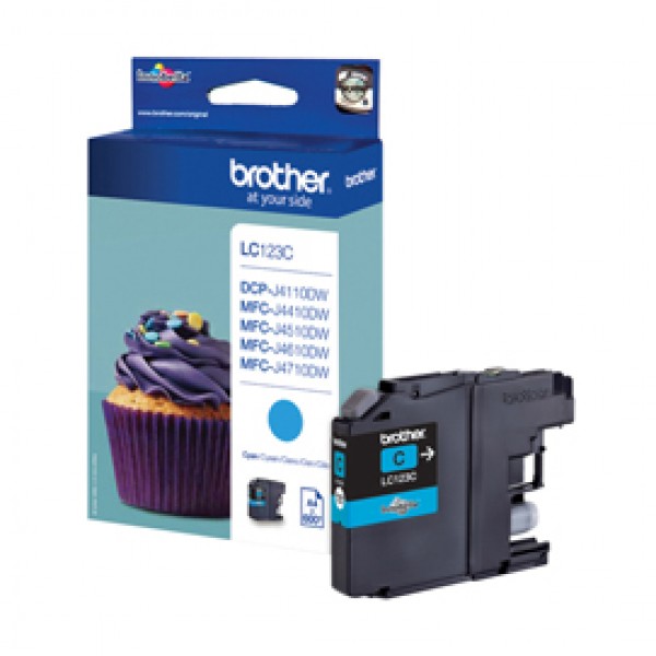 Brother - Cartuccia - Ciano - LC123C - 600 pag Brother - Cartuccia - Ciano - LC123C - 600 pag