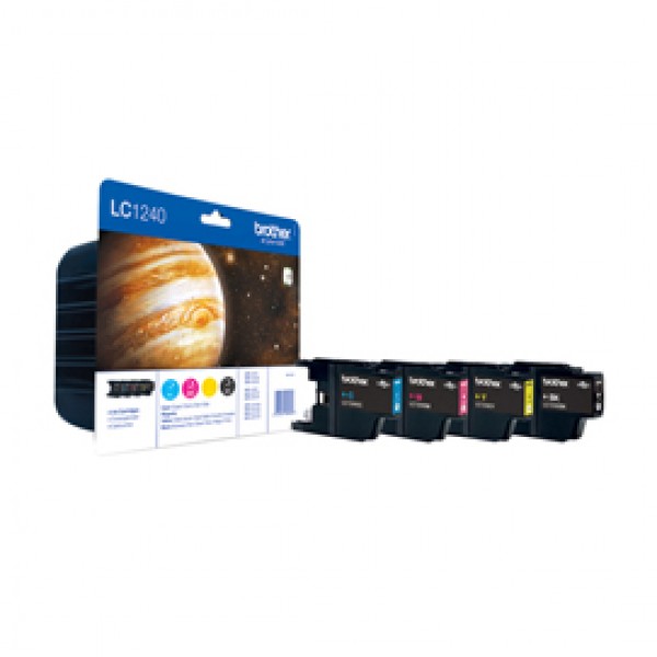 Brother - Cartuccia - C/M/Y/K - LC1240VALBP Brother - Cartuccia - C/M/Y/K - LC1240VALBP