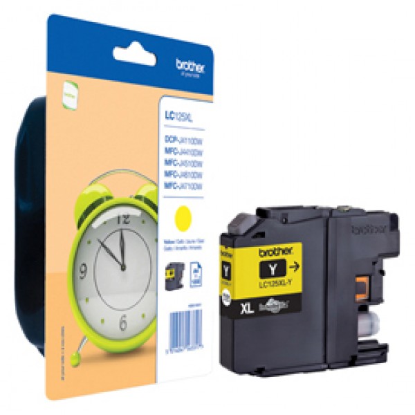 Brother - Cartuccia - Giallo - LC125XLY- 1200 pag Brother - Cartuccia - Giallo - LC125XLY- 1200 pag