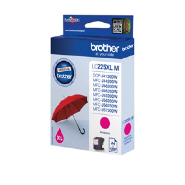 Brother - Cartuccia - Magenta - LC225XLM - 1200 pag Brother - Cartuccia - Magenta - LC225XLM - 1200 pag