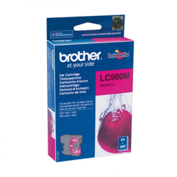 Brother - Cartuccia - Magenta - LC980M - 260 pag Brother - Cartuccia - Magenta - LC980M - 260 pag