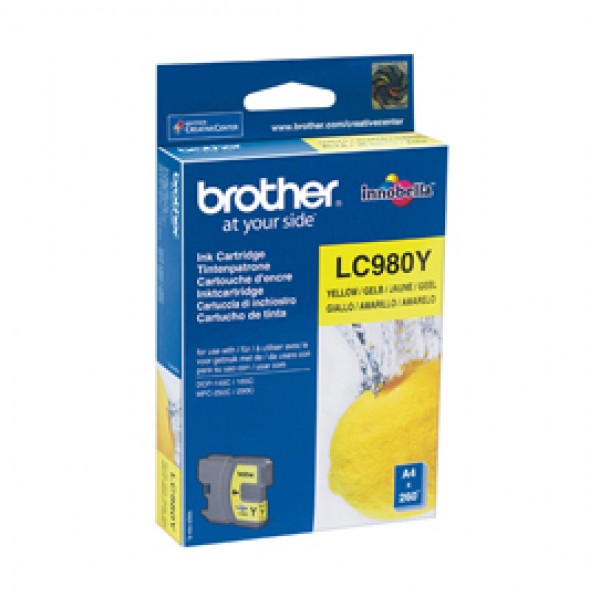 Brother - Cartuccia - Giallo - LC980Y - 260 pag Brother - Cartuccia - Giallo - LC980Y - 260 pag