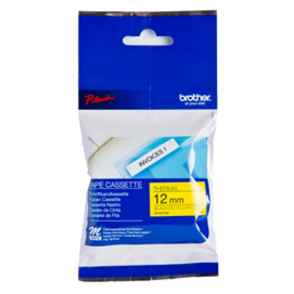 Brother - Nastro - Nero/Giallo - MK631 - 12mm x 8mt Brother - Nastro - Nero/Giallo - MK631 - 12mm x 8mt