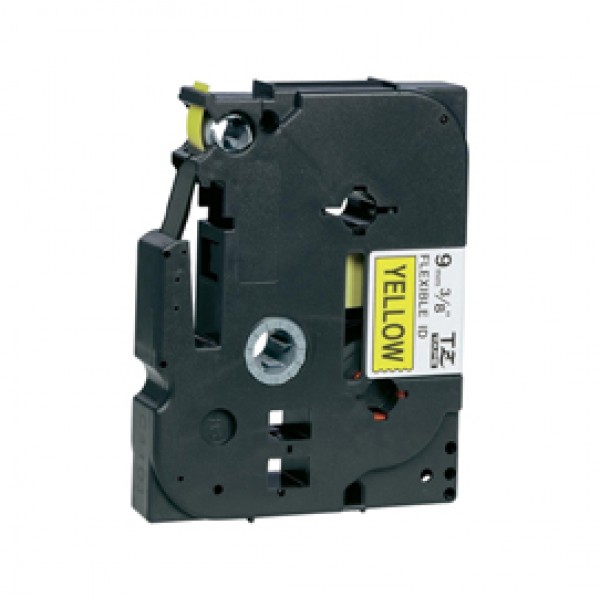 Brother - Nastro laminato flessibile - Nero/Giallo - TZEFX2621 - 9mm x 8mt Brother - Nastro laminato flessibile - Nero/Giallo - TZEFX2621 - 9mm x 8mt