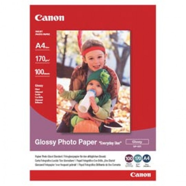 Canon - Carta lucida fotografica GP-501 - A4 - 100 Fogli - 0775B001 Canon - Carta lucida fotografica GP-501 - A4 - 100 Fogli - 0775B001