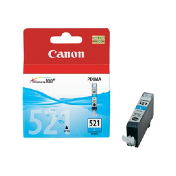 Canon - Cartuccia ink - Ciano - 2934B001 - CLI-521 C- 505 pag Canon - Cartuccia ink - Ciano - 2934B001 - CLI-521 C- 505 pag