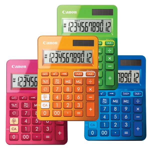 Canon - Calcolatrice LS-123K - Arancione - 9490B004 Canon - Calcolatrice LS-123K - Arancione - 9490B004