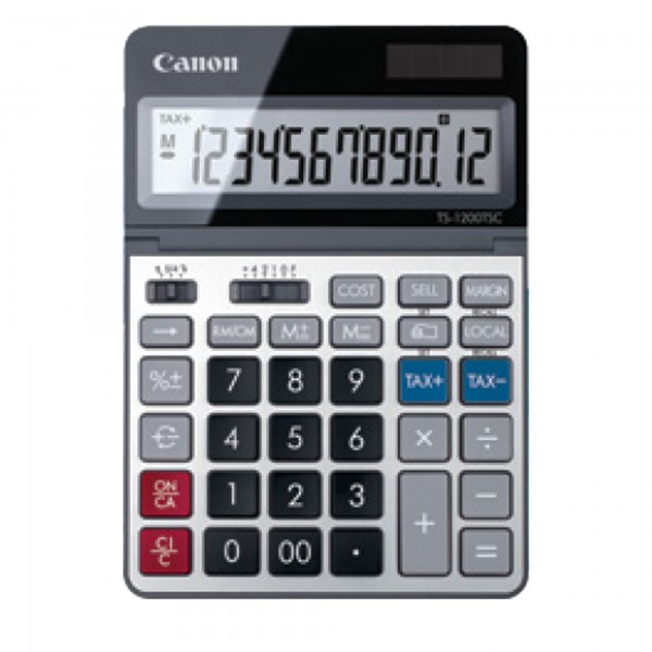 Canon - Calcolatrice TS-1200TSC - Grigio - 2468C002 Canon - Calcolatrice TS-1200TSC - Grigio - 2468C002