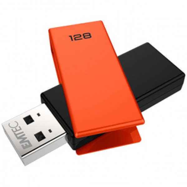 Emtec - Usb 2.0 - C350 - 128 GB - Arancione Emtec - Usb 2.0 - C350 - 128 GB - Arancione