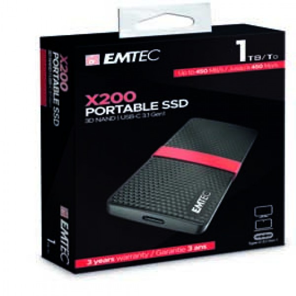 Emtec - Hard disk SSD esterno 3.1 - 1 TB - ECSSD1TX200 Emtec - Hard disk SSD esterno 3.1 - 1 TB - ECSSD1TX200
