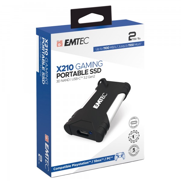 Emtec SSD 3.2Gen2 X210 2TB Portatile Gaming