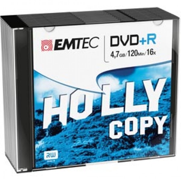 Emtec - DVD+R - registrabile - ECOVPR471016SL - 4,7GB - conf. 10 pz Emtec - DVD+R - registrabile - ECOVPR471016SL - 4,7GB - conf. 10 pz