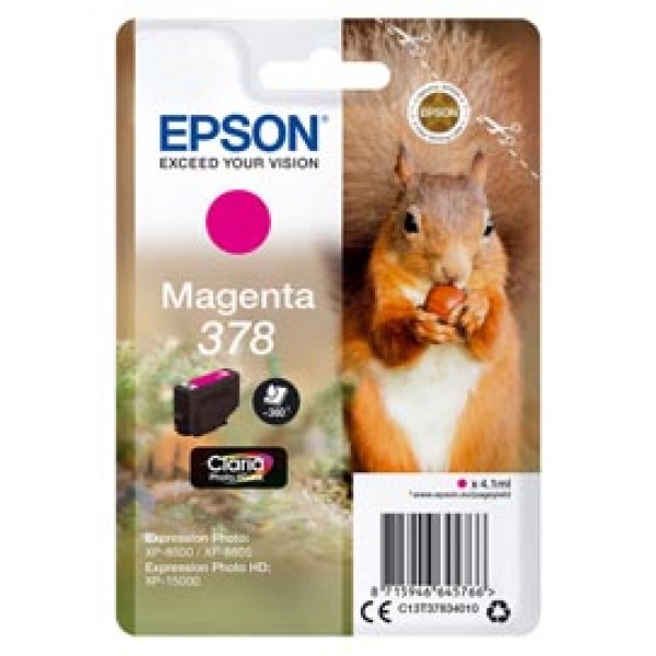 Epson - Cartuccia ink - 378 - Magenta - C13T37834010 - 360 pag Epson - Cartuccia ink - 378 - Magenta - C13T37834010 - 360 pag